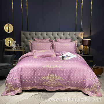 Hot sale cotton European design bed sheet set